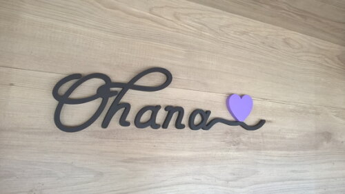 Palavra De Parede Em Mdf Ohana