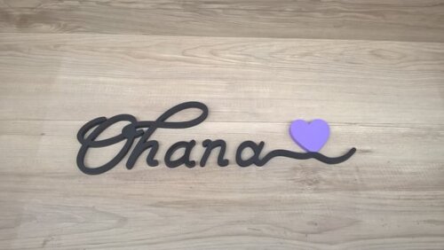 Palavra De Parede Em Mdf Ohana