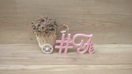 Palavra Decorativa #Fé Mod LS