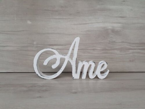 Palavra Decorativa Ame Mod Ls