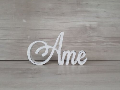 Palavra Decorativa Ame Mod Ls
