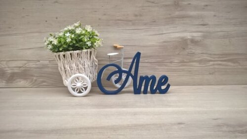 Palavra Decorativa Ame Mod LS