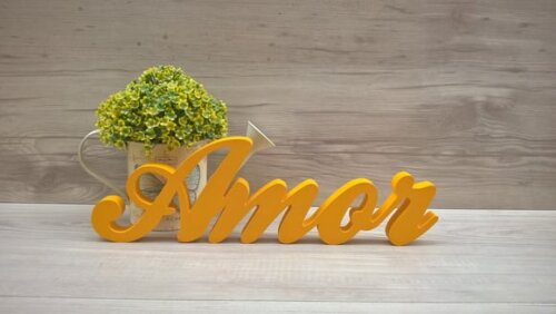 Palavra decorativa Amor - clássico