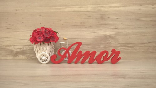 Palavra Decorativa Amor - Clássico