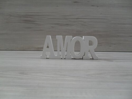 Palavra decorativa AMOR - linha BK