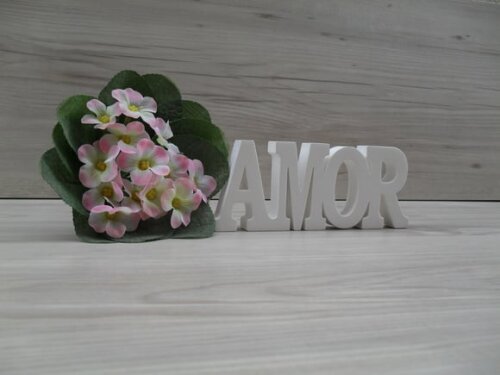 Palavra decorativa AMOR - linha BK