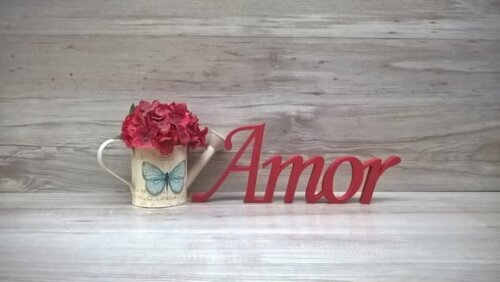 Palavra Decorativa Amor - Mod Ms
