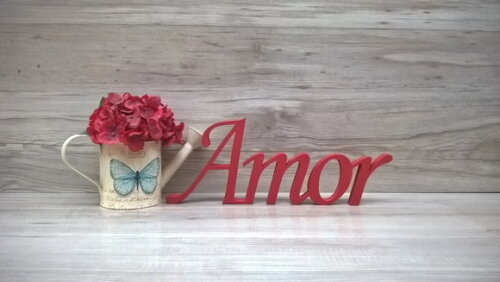 Palavra Decorativa Amor - Mod Ms
