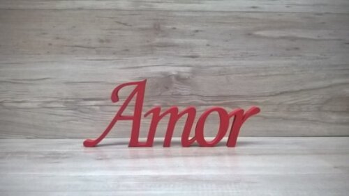 Palavra Decorativa Amor - Mod Ms
