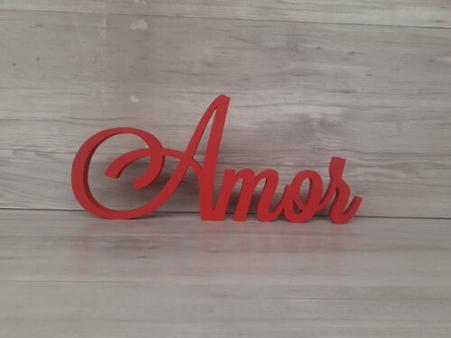Palavra Decorativa Amor Mod. Ls - Tamanho G