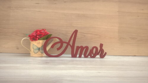 Palavra Decorativa Amor Mod. LS - tamanho G