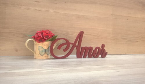 Palavra Decorativa Amor Mod. LS - tamanho G