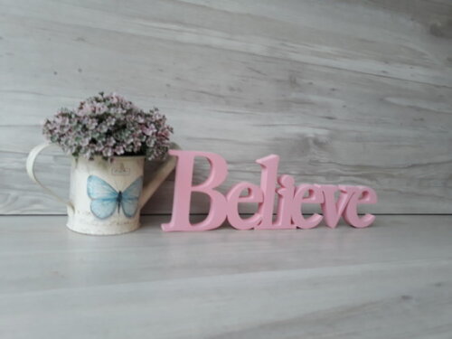 Palavra Decorativa Believe Mod. BS