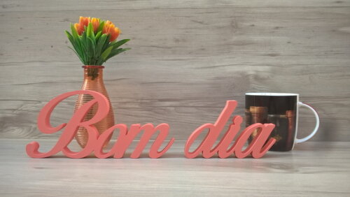 Palavra Decorativa Bom Dia Clássico Bop