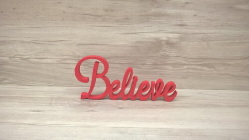 Palavra Decorativa Believe Mod. LS