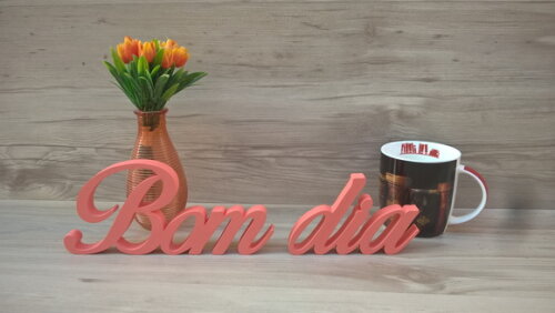 Palavra Decorativa Bom Dia Clássico Bop