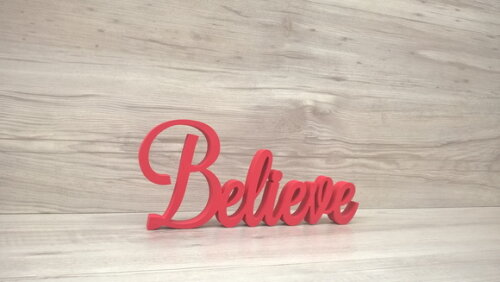 Palavra Decorativa Believe Mod. LS