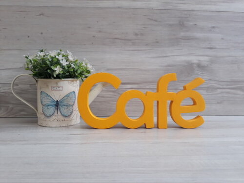 Palavra decorativa Café