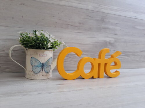 Palavra decorativa Café