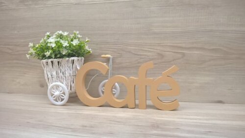Palavra decorativa Café