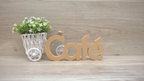 Palavra decorativa Café