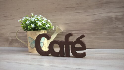 Palavra decorativa Café