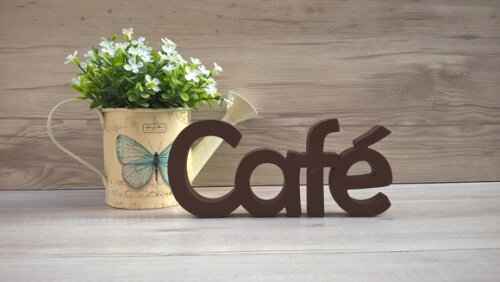 Palavra decorativa Café