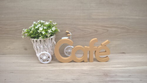 Palavra decorativa Café