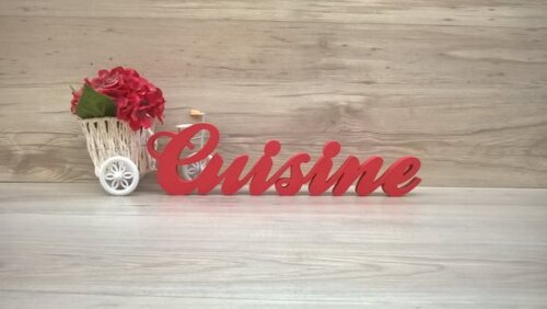 Palavra Decorativa Cuisine - Clássico