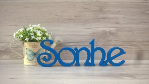 Palavra Decorativa de Mesa Sonhe - Mod H
