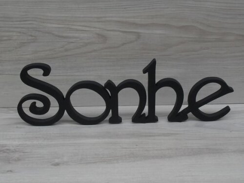Palavra Decorativa de Mesa Sonhe - Mod H