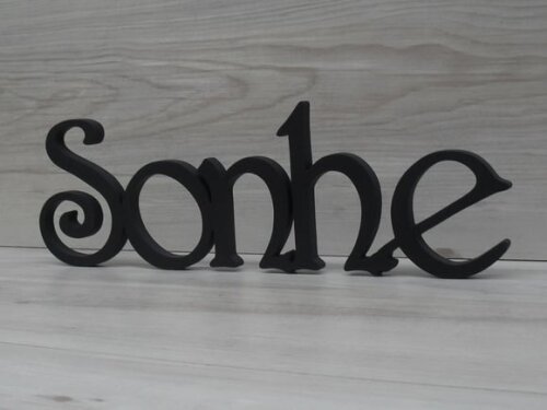 Palavra Decorativa de Mesa Sonhe - Mod H