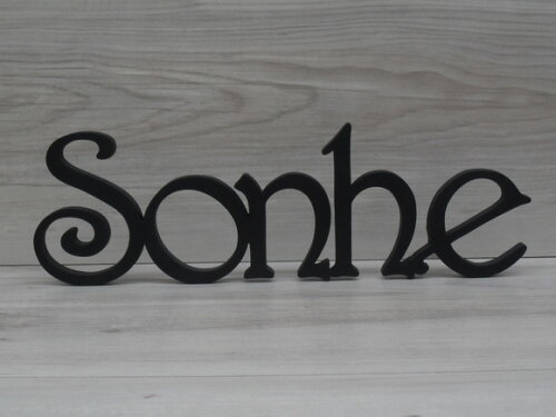 Palavra Decorativa de Mesa Sonhe - Mod H