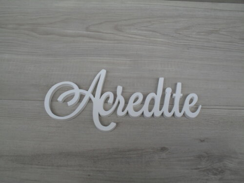 Palavra Decorativa de Parede - Acredite