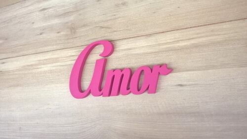 Palavra Decorativa de Parede - Amor