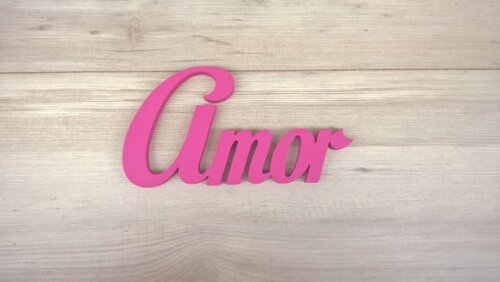 Palavra Decorativa de Parede - Amor