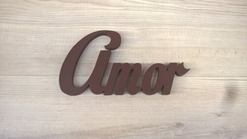 Palavra Decorativa de Parede - Amor