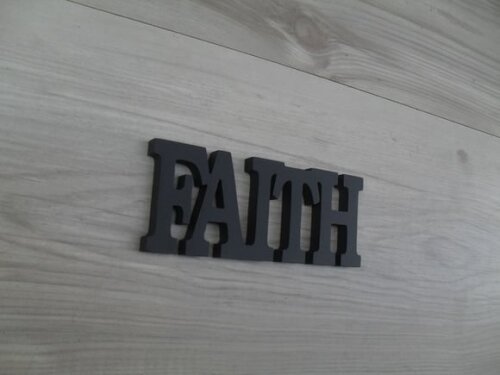 Palavra Decorativa de Parede - Faith
