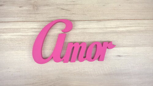 Palavra Decorativa de Parede - Amor