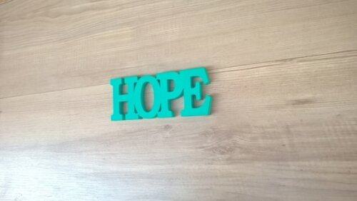 Palavra Decorativa de Parede - HOPE