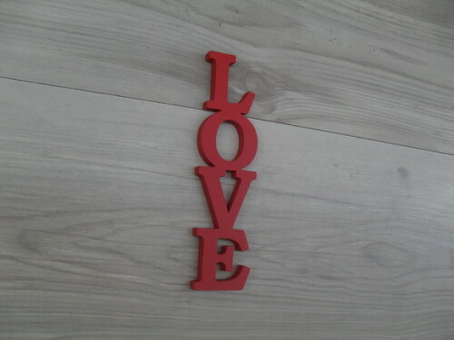 Palavra Decorativa de Parede - Love