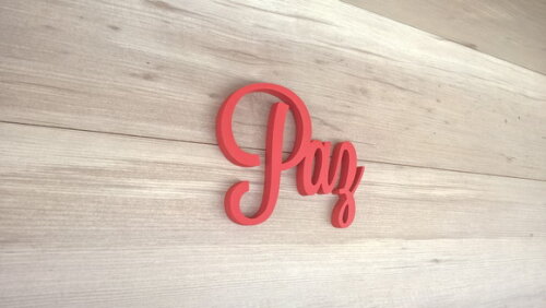 Palavra Decorativa de Parede - Paz linha LS