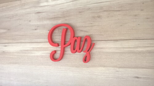 Palavra Decorativa de Parede - Paz linha LS