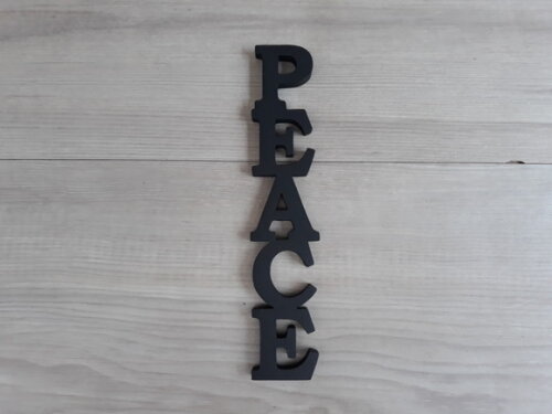 Palavra Decorativa de Parede - Peace
