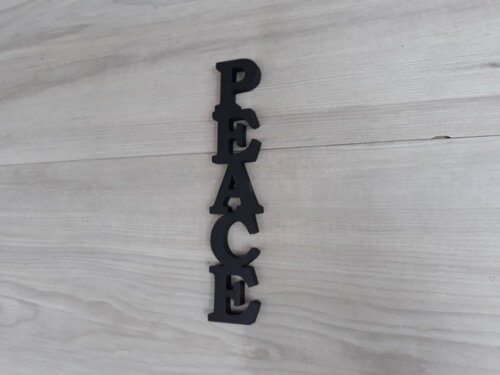 Palavra Decorativa de Parede - Peace