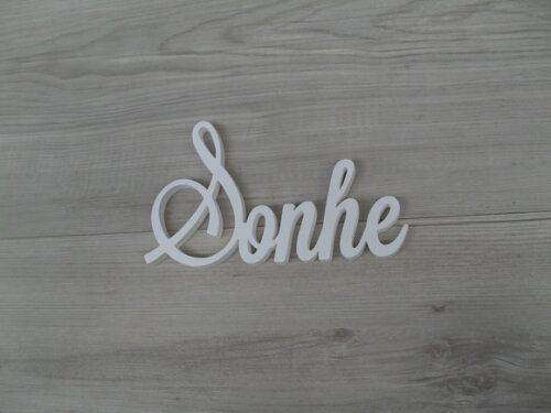 Palavra Decorativa de Parede - Sonhe