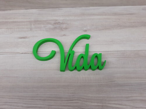 Palavra Decorativa de Parede - Vida - linha LS