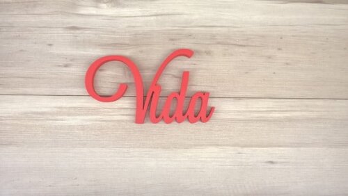Palavra Decorativa de Parede - Vida - linha LS