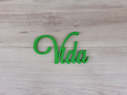 Palavra Decorativa de Parede - Vida - linha LS