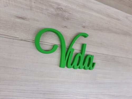 Palavra Decorativa de Parede - Vida - linha LS